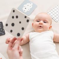 Done By Deer baby contrastkaart hertenvriendjes, 10st. - thumbnail