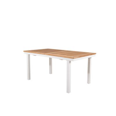 Nohr Tuintafel 'Taysha' Teakhout, 160/240 x 90cm, kleur Wit