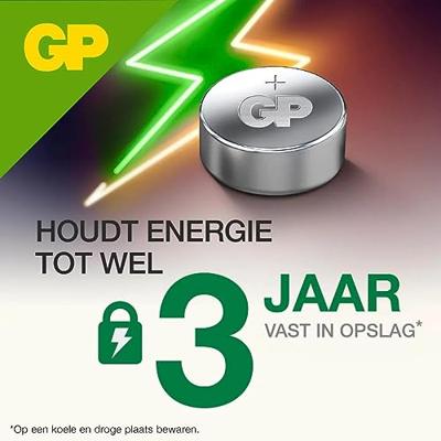GP Knoopcel LR44 1.5 V 5 stuk(s) 110 mAh Alkaline GP76ASTD597C5 GP Knoopcel LR44 1.5 V 5 stuk(s) 110 mAh Alkaline GP76ASTD597C5
