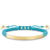 Thomas Sabo LBA0060-848-1 Blauw Zilver Gouden - Maat: 14,5-21 cm Dames armband - thumbnail