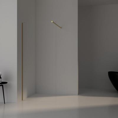 Aqua Splash AQS Inloopdouche Pro Line Helder Glas Yellow Titanium Profiel en Stang - Aqs Inloopdouche Pro Line 50x200 cm Yellow Titanium Aqua Splash AQS Inloopdouche Pro Line Helder Glas Yellow Titanium Profiel en Stang - Aqs Inloopdouche Pro Line 50x200 cm Yellow Titanium