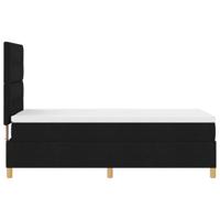 Boxspringbed met matras stof zwart 100x200 cm - thumbnail