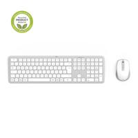 Hama Multi-Device-Tastatur-Maus-Set WKM-550, kabellos, Funk/BT, WS, QWERTZ DE Set met toetsenbord en muis Draadloos QWERTZ, Duits Grijs, Wit - thumbnail