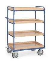 Fetra Hauptartikel 8221 Etagewagen Staal Poedercoating Laadvermogen (max.): 500 kg Stralend blauw (RAL 5007) - thumbnail