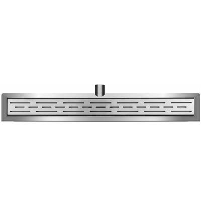 Wiesbaden Douchegoot RVS 120x7cm met Flens en Rooster