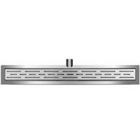 Wiesbaden Douchegoot RVS 120x7cm met Flens en Rooster - thumbnail