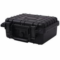VidaXL Beschermende materiaalkoffer 27x24,6x12,4 cm zwart - thumbnail