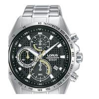 Lorus RM351HX9 Horloge Chronograaf staal zilverkleurig-zwart 44 mm - thumbnail