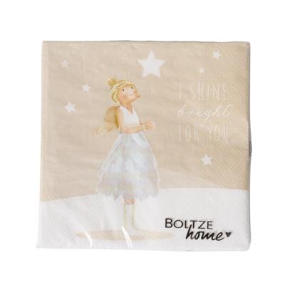 Boltze Home Servetten kerstengel 20 dlg.