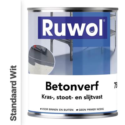 Ruwol Betonverf Standaard Wit 750 ml Ruwol Betonverf Standaard Wit 750 ml