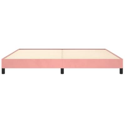 Bedframe fluweel roze 200x200 cm Bedframe fluweel roze 200x200 cm