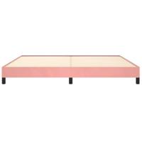 Bedframe fluweel roze 200x200 cm - thumbnail
