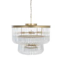 Richmond Hanglamp 'Romy' Glas, kleur Brushed Gold - thumbnail
