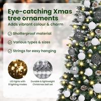 VidaXL Kunstkerstboom met 150 led groen 120 cm pvc en plastic en staal - thumbnail