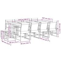 13-delige Tuinset textileen zwart - thumbnail