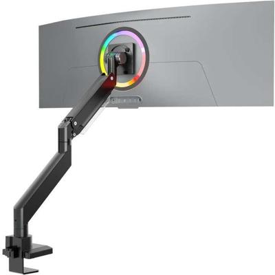 ONKRON G130-B Draaibare en kantelbare bureauhouder voor monitoren van 17“-57” max. 27 kg, met draaifunctie, zwart