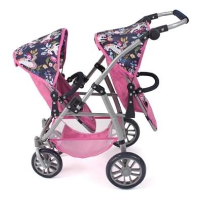 Tweeling Poppenwagen Vario - Unicorn