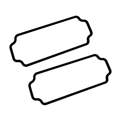 Hammond Electronics 1550Z102GASKET Afdichting Silicone Zwart (l x b x h) 90 x 36 x 2 mm 2 stuk(s)