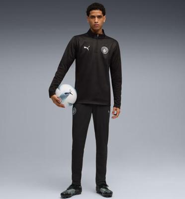Manchester City 1/4-Zip Trainingspak Senior 2025/2026 - Maat L - Kleur: ZwartGrijs | Soccerfanshop