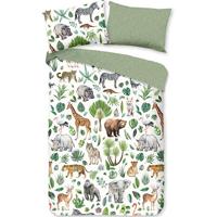 Good Morning Peuter dekbedovertrek "Afrikaanse dieren / big five" - Multi - (120x150 cm) - Katoen - thumbnail