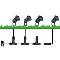 Set van 9 LED prikspots - Dimbaar - Kantelbaar - 6500K daglicht wit - 4 Watt 345 Lumen - IP65 - Waterdicht - Zwart - Tuinspot - tuinverlichting - padverlichting - thumbnail