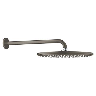 Regendoucheset GROHE Rainshower Cosmopolitan Metal 31 cm met Wandarm Hard Graphite Geborsteld