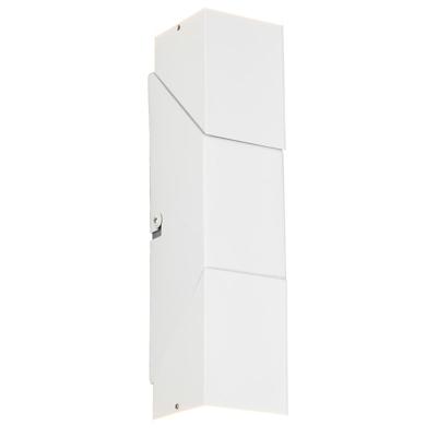 Stijlvolle LED Buiten Wandlamp - Warm Wit 3000K - 7.6W - Mat Wit Metaal