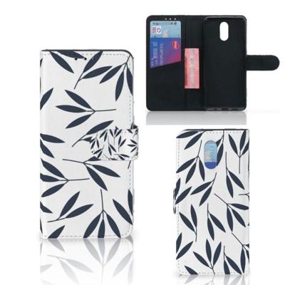 Nokia 2.3 Hoesje Leaves Blue Nokia 2.3 Hoesje Leaves Blue