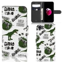 Telefoonhoesje | Met pasjeshouder | voor iPhone 7 | 8 | SE (2020) | SE (2022) Dinosaurus - thumbnail