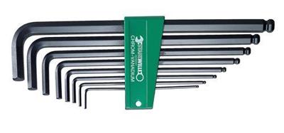 Stahlwille inbussleutelset lang+kogelkop/inch