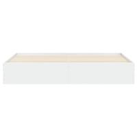 Bedframe met lades bewerkt hout wit 160x200 cm - thumbnail