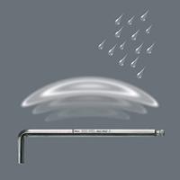 Wera 950 PKL/9 SM N Inbus Haakse schroevendraaierset 1.5 mm, 2 mm, 2.5 mm, 3 mm, 4 mm, 5 mm, 6 mm, 8 mm, 10 mm 9-delig - thumbnail