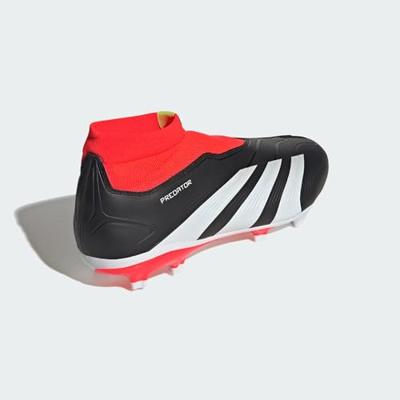 Predator League Laceless FG Zwart Rood Wit