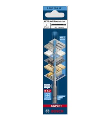 Bosch Accessories EXPERT HEX-9 2608900574 Multifunctionele boor 1 stuks 6 mm Gezamenlijke lengte 100 mm Zeskant schacht 1 stuk(s) Bosch Accessories EXPERT HEX-9 2608900574 Multifunctionele boor 1 stuks 6 mm Gezamenlijke lengte 100 mm Zeskant schacht 1 stuk(s)
