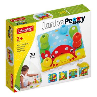 Quercetti jumbo insteek pinnen, 20dlg. Quercetti jumbo insteek pinnen, 20dlg.
