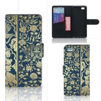 Huawei Ascend P8 Lite Hoesje Beige Flowers - thumbnail