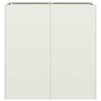 Plantenbak 40x40x80 cm koudgewalst staal wit - thumbnail