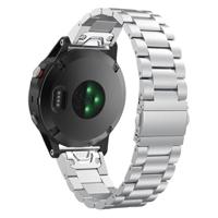 By Qubix - Stalen schakelband - Zilver - Compatible met Garmin Fenix 8-51mm - Compatible Garmin bandje - thumbnail