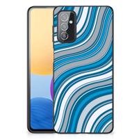 Samsung Galaxy M52 Back Case Waves Blue - thumbnail