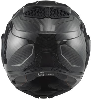 LS2 opklaphelm "ff901 advant x carbon solid" helmet ff901 adv. x carb.solid xl black