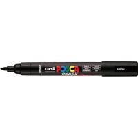 Uni Posca paintmarker PC-5BR, 1 - 4 mm, penseel punt, zwart - thumbnail