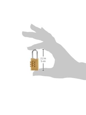 Kasp K11020D Hangslot Goud-geel Cijferslot