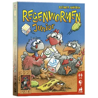 999 Games Regenwormen Junior - Dobbelspel 999 Games Regenwormen Junior - Dobbelspel