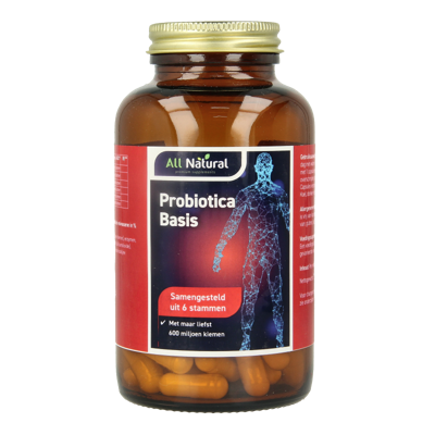 All Natural Probiotica basis 120 Vegetarische capsules