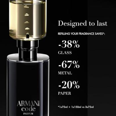 Armani Code Le Parfum Eau de parfum Spray Refill 75 ml Heren - thumbnail