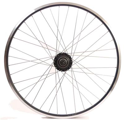 Shimano Achterwiel 28 inch nexus 7 naaf (zwart) - zac19 velg (zwart) met rvs spaken - voor schijfrem