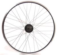 Shimano Achterwiel 28 inch nexus 7 naaf (zwart) - zac19 velg (zwart) met rvs spaken - voor schijfrem - thumbnail