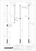 Gedore 8569-01 7695410 Momentsleutel 1 (25 mm) 750 - 2000 Nm - thumbnail