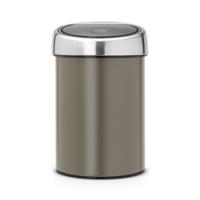 Brabantia touch bin wandafvalemmer 3 liter platinum - thumbnail