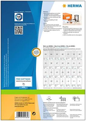 HERMA 4464 printeretiket Wit Zelfklevend printerlabel HERMA 4464 printeretiket Wit Zelfklevend printerlabel